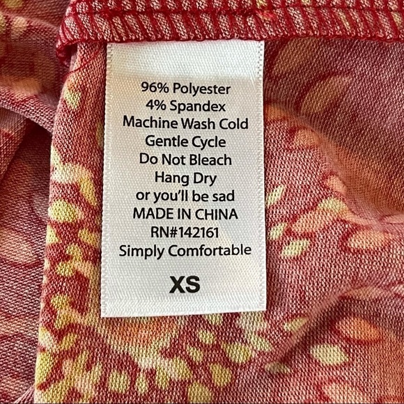 NWT LuLaRoe Carly Dress Extra Small - Picture 8 of 9